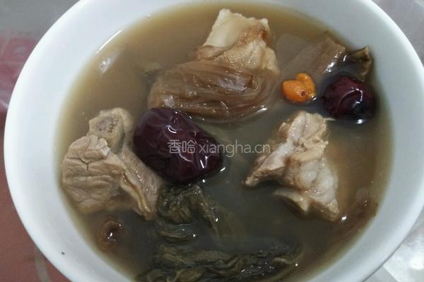 菜干排骨汤