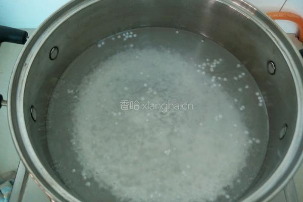 红豆西米露的做法图解2