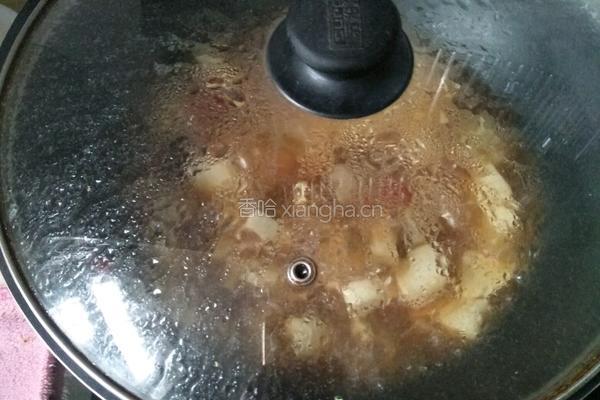 肉皮炖白萝卜的做法图解8