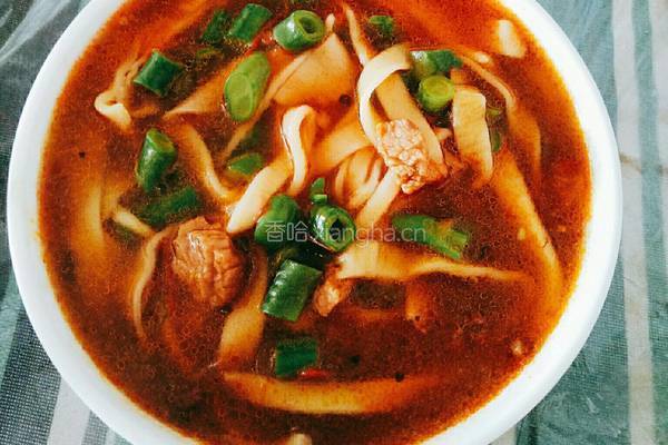 酸辣豆角肉丝面的做法图解6