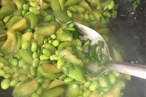 丝瓜烧毛豆的做法图解15