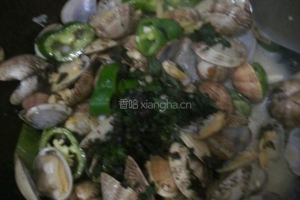 紫苏炒花甲的做法图解11
