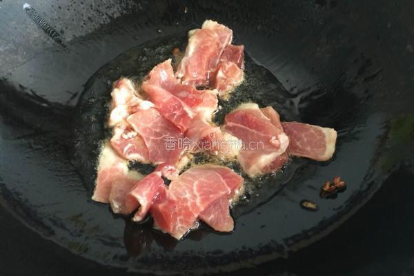有机菜花炒肉片的做法图解5