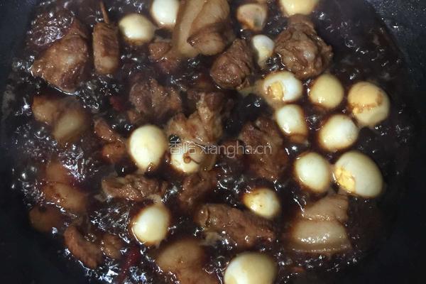 鹌鹑蛋红烧肉的做法图解8