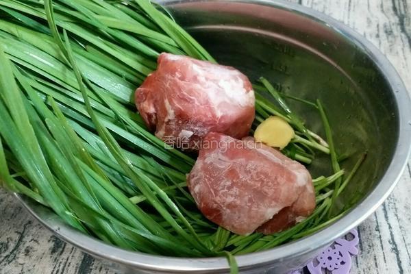 韭菜猪肉馅全麦肉饼的做法图解2