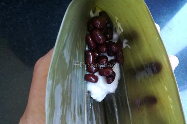 红豆蜜饯西米粽的做法图解6