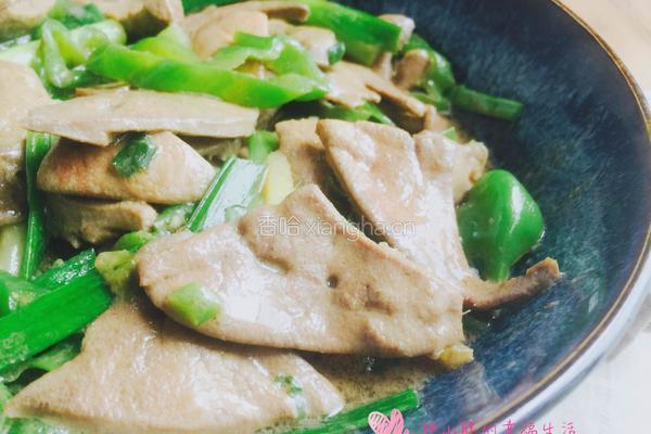 青椒炒猪肝的做法图解11