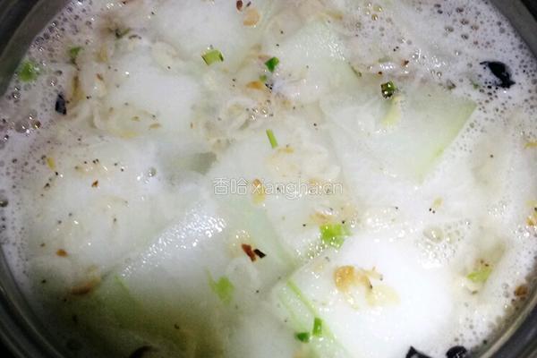 虾皮粉丝冬瓜汤的做法图解7