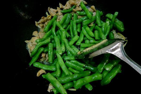 四季豆炒肉的做法图解5