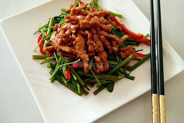 炒水芹肉丝的做法图解7