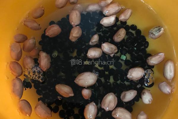 芝麻黑豆浆的做法图解2