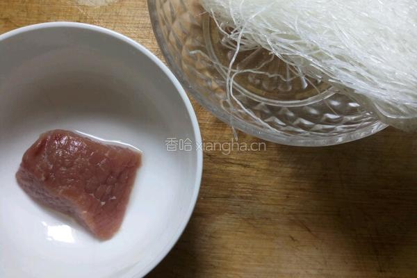 肉末粉丝团的做法图解1