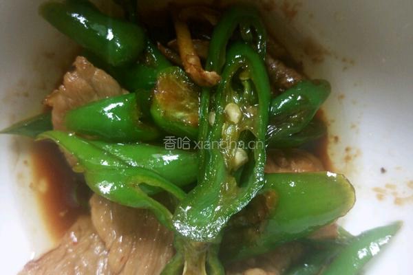 青椒炒肉片