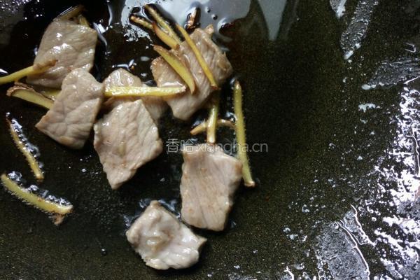 青椒炒肉片的做法图解3