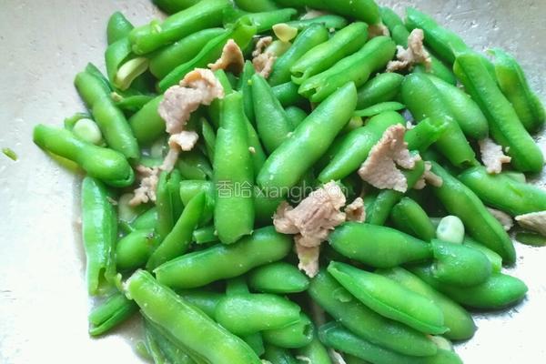 鲜蚕豆炒肉的做法图解7