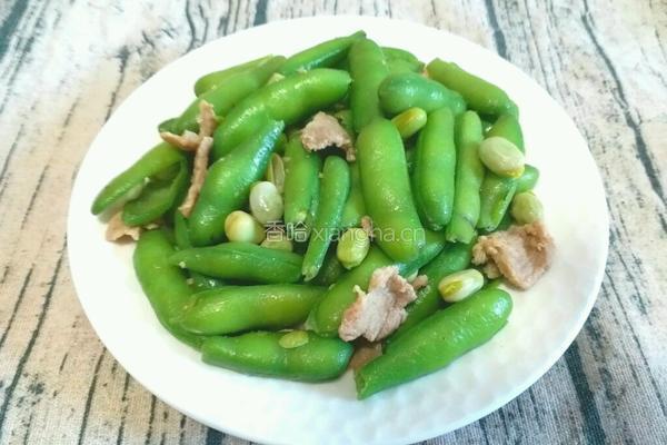 鲜蚕豆炒肉的做法图解8