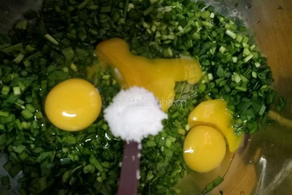 韭菜饼的做法图解3