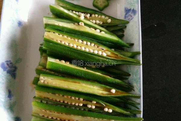 凉拌秋葵的做法图解4