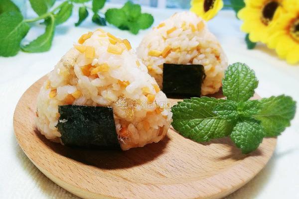 海苔肉松饭团的做法图解6