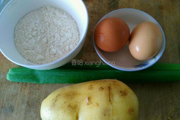 香煎土豆丝鸡蛋饼的做法图解1