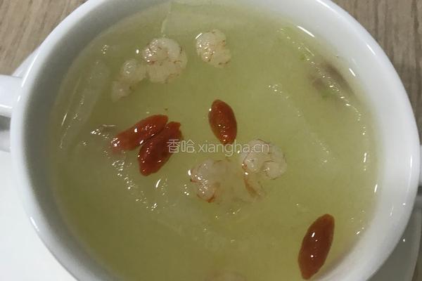 冬瓜虾仁汤的做法图解4