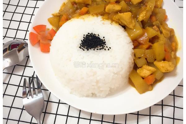 咖喱鸡肉饭的做法图解5