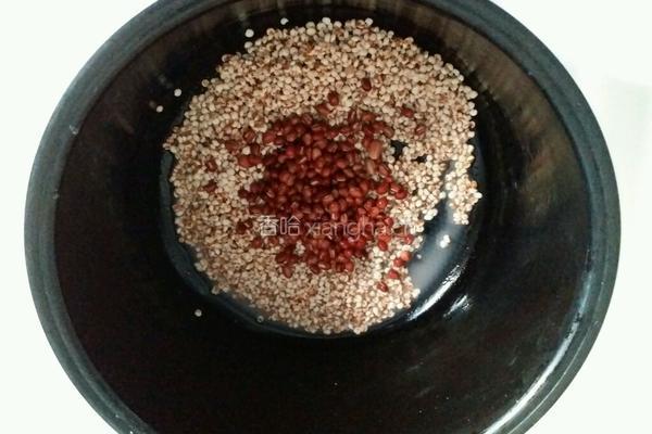 粘高粱米红豆粥的做法图解3