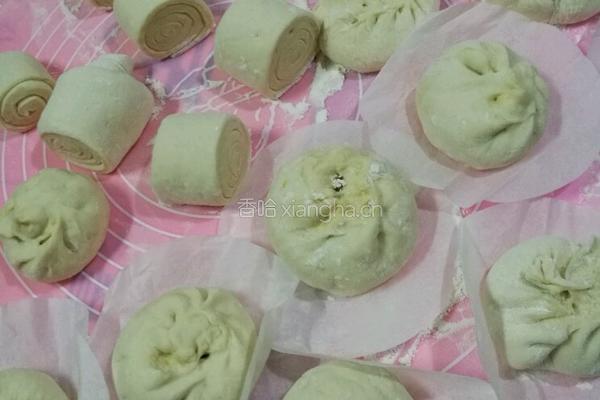瘦肉青菜包子的做法图解2