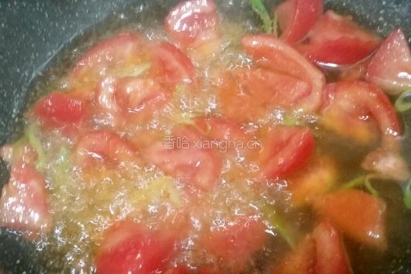 西红柿炒菜花的做法图解4