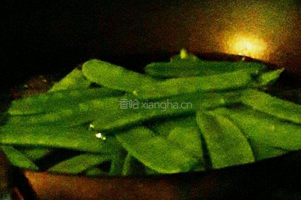 养生小炒杏香荷兰豆的做法图解1