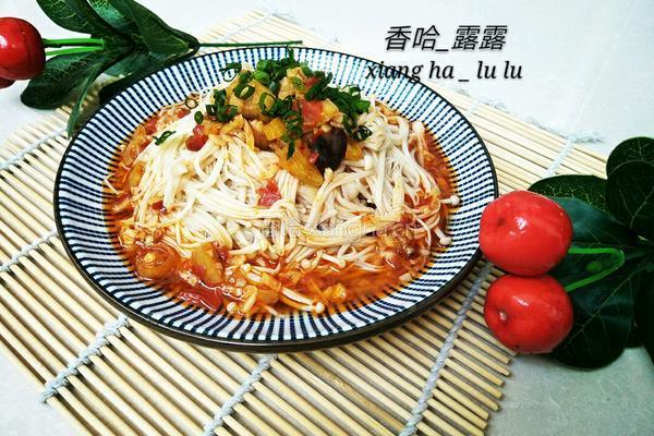 油泼金针菇的做法图解12