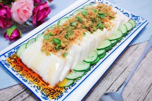 肉松拌豆腐的做法图解6