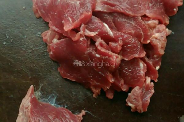 芥兰炒牛肉的做法图解2