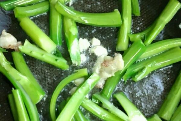 芥兰炒牛肉的做法图解5