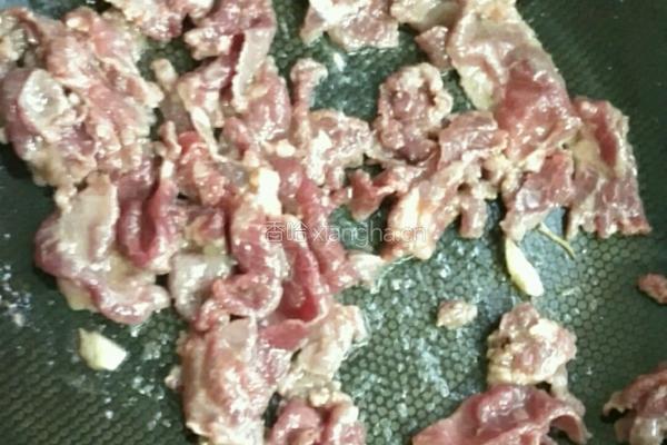 芥兰炒牛肉的做法图解8