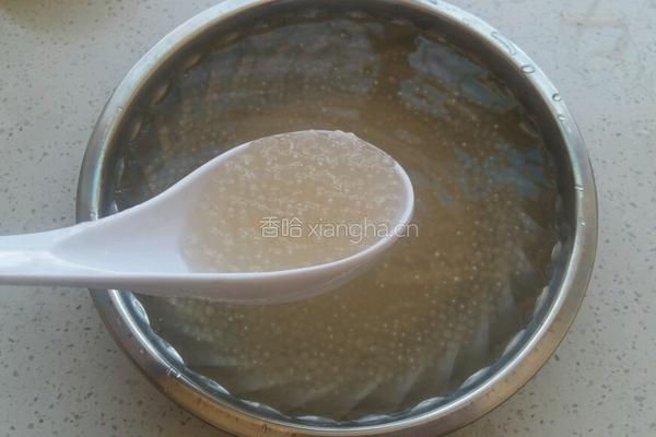 椰奶红豆西米露的做法图解5