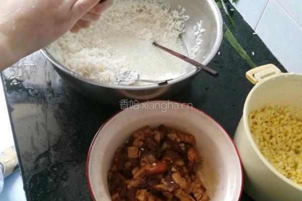 绿豆肉香棕的做法图解12