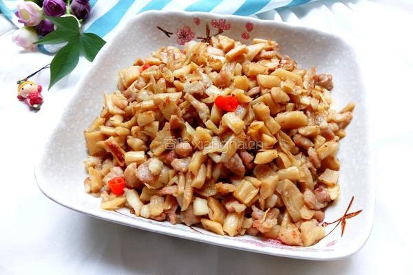 萝卜干炒肉的做法图解8