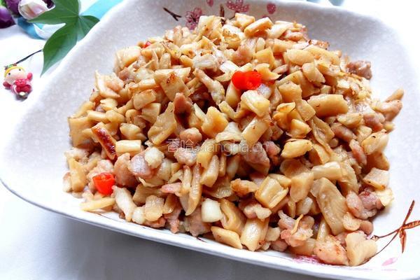 萝卜干炒肉的做法图解7