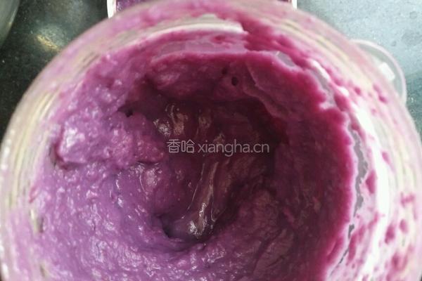 紫薯香蕉发糕的做法图解5