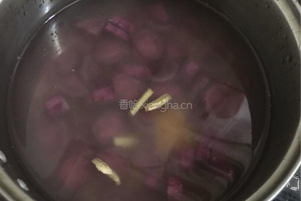 紫薯小米粥的做法图解4