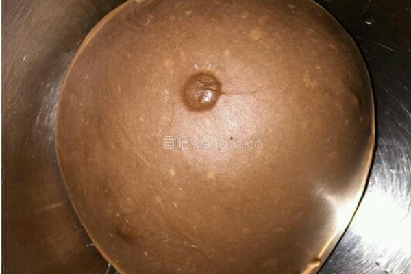巧克力黑眼豆豆软面包的做法图解3