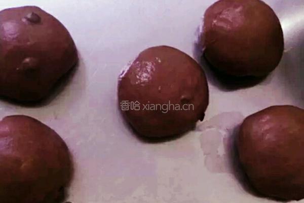 巧克力黑眼豆豆软面包的做法图解4