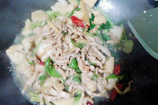 香芹豆泡肉丝的做法图解9