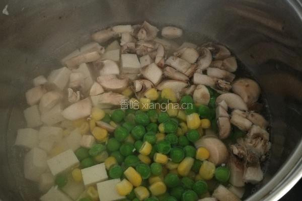 口蘑豆腐羹的做法图解4