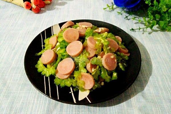 火腿拌苦瓜的做法图解9