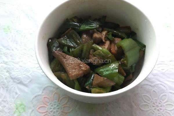 青椒炒猪肝的做法图解7