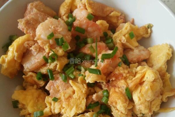 虾仁炒鸡蛋的做法图解4