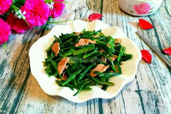 油麦菜炒肉的做法图解8