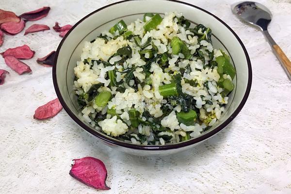 芥蓝菜炒饭的做法图解13